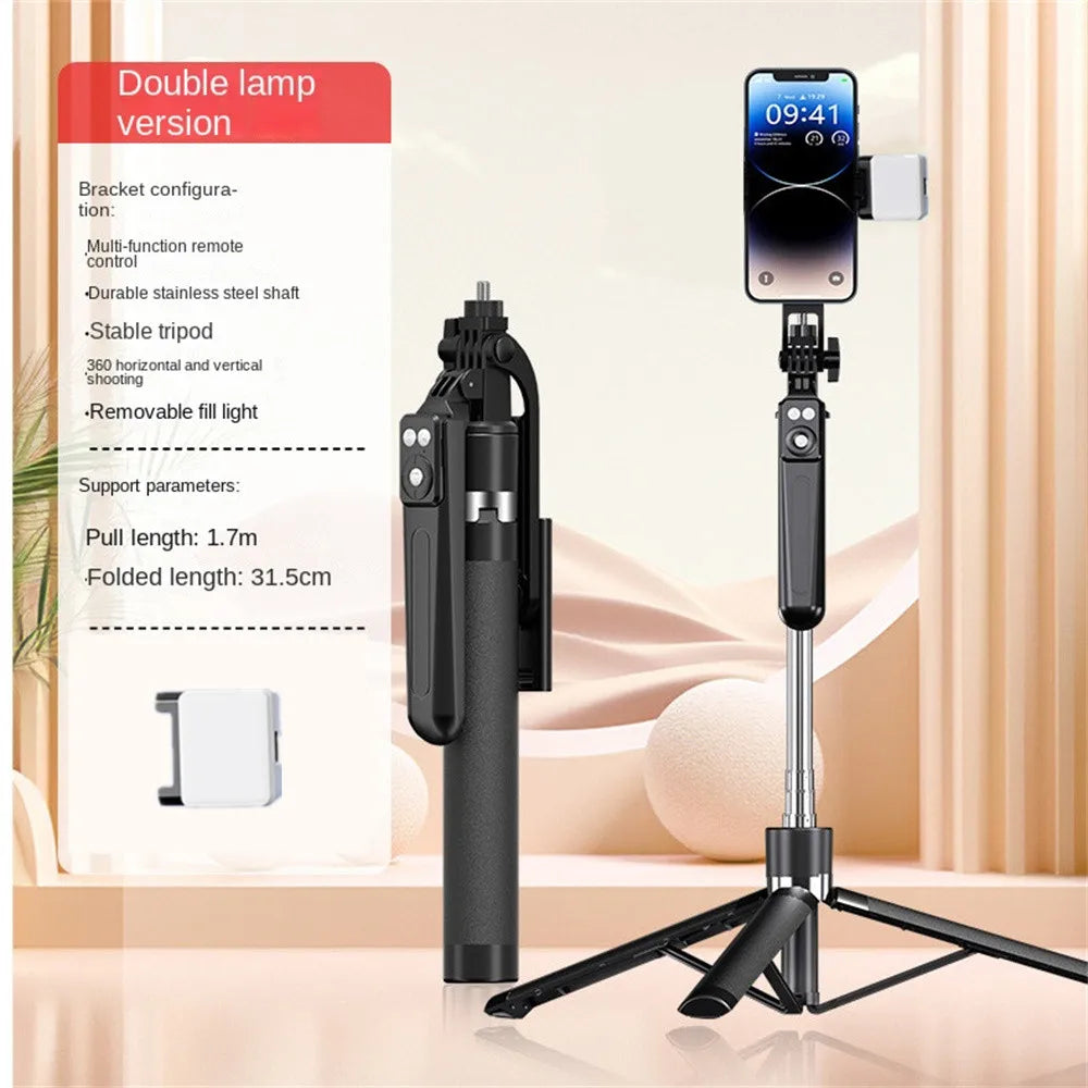 Bluetooth Selfie Stick Tripod 170cm – Lightweight Travel Stand for Phones & Cameras