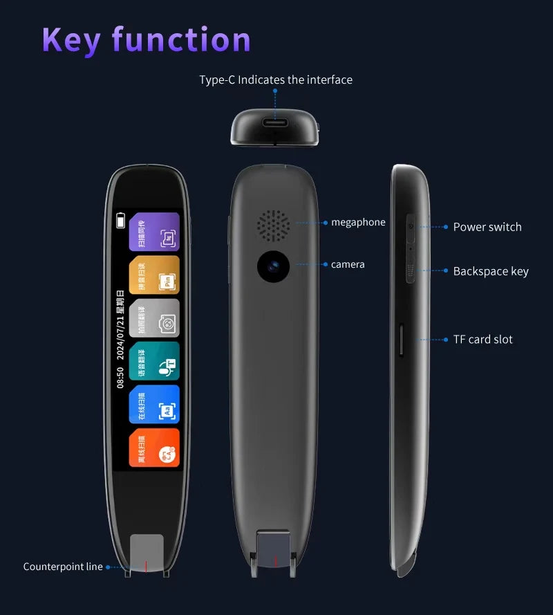 S65 Pro Portable Voice Translation Device | Real-Time Multilingual Translator