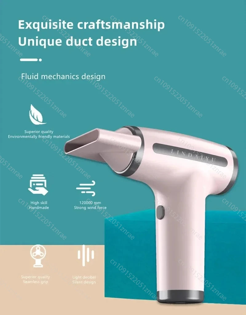 CHUBAN 4-in-1 Wireless Hair Dryer – USB Rechargeable Ionic Travel Blower