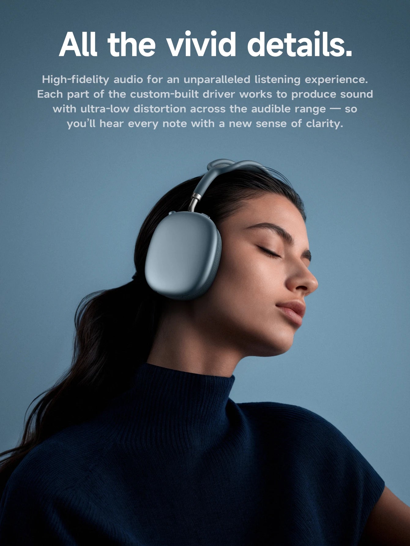 W65 Plus ANC Wireless Headphones – Bluetooth 5.4, 45H Playtime, Mic