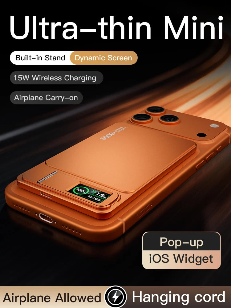 3-in-1 Wireless Power Bank 20W – MagSafe-Style Magnetic Charger with Smart Display & Stand