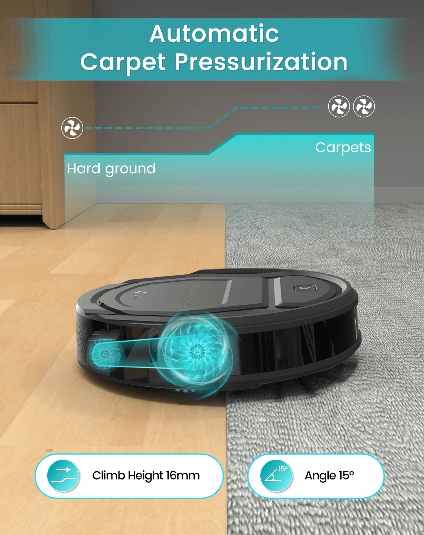 Lefant M210 Pro Robot Vacuum Cleaner – 2200Pa Suction, App & Alexa Control, Slim Design