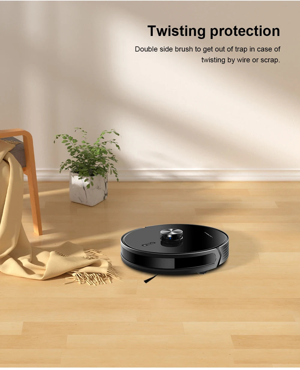 Liectroux X6 Smart Robot Vacuum Cleaner – Laser LiDAR, Y-Shape Mopping, 6500Pa Suction