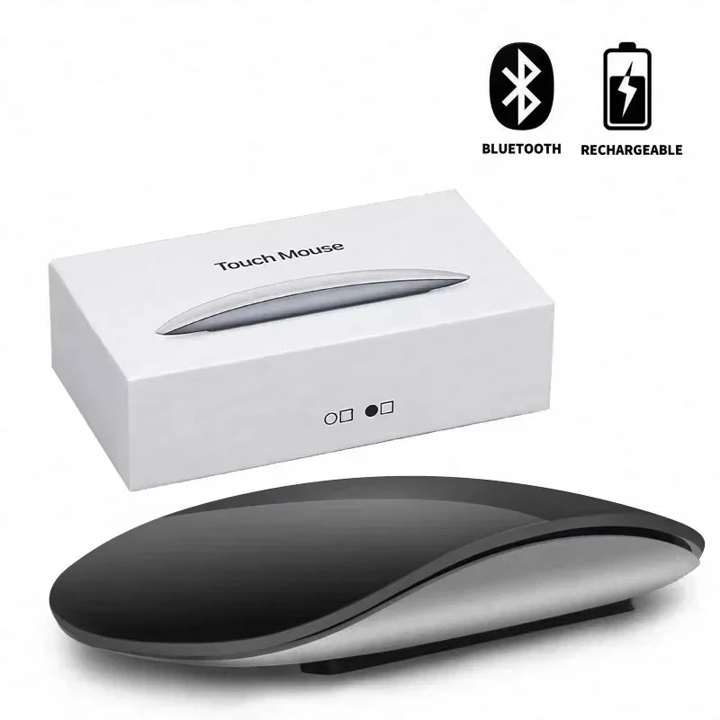 Mini Bluetooth Wireless Mouse – Rechargeable, Touch Scroll, Ultra-Slim Design