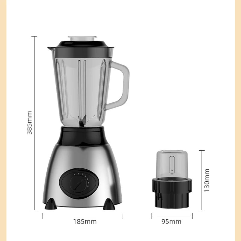 1.5L Electric Blender Juicer 850W – Multi-Function Food Processor & Smoothie Maker
