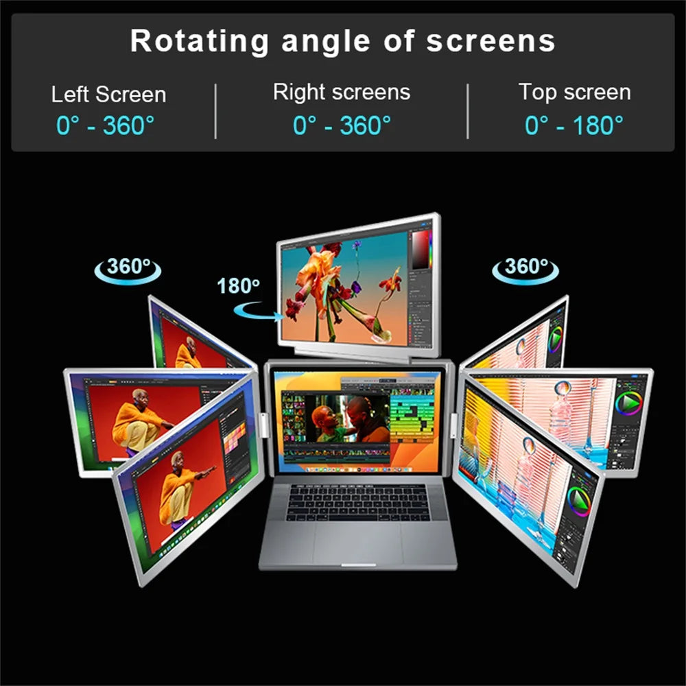 Rospider 16″ Portable Monitor – 1920×1200 IPS, 16:10, USB-C Swivel Display