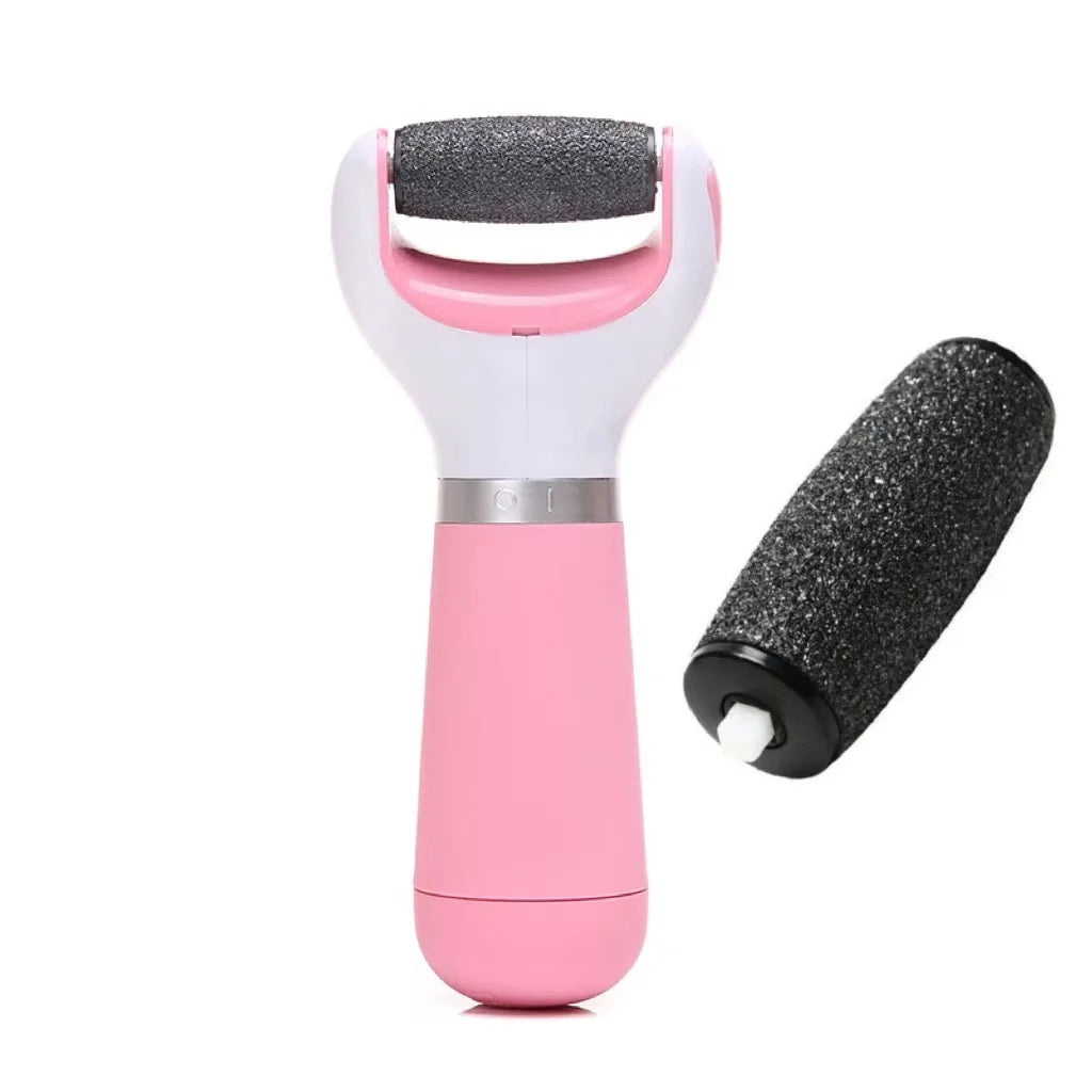 Electric Foot Care Tool for Heels – Portable Dead Skin & Callus Remover (Pink / Blue)