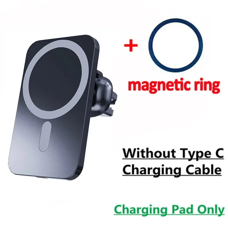 30W Magnetic Wireless Car Charger – Air Vent Phone Holder for iPhone