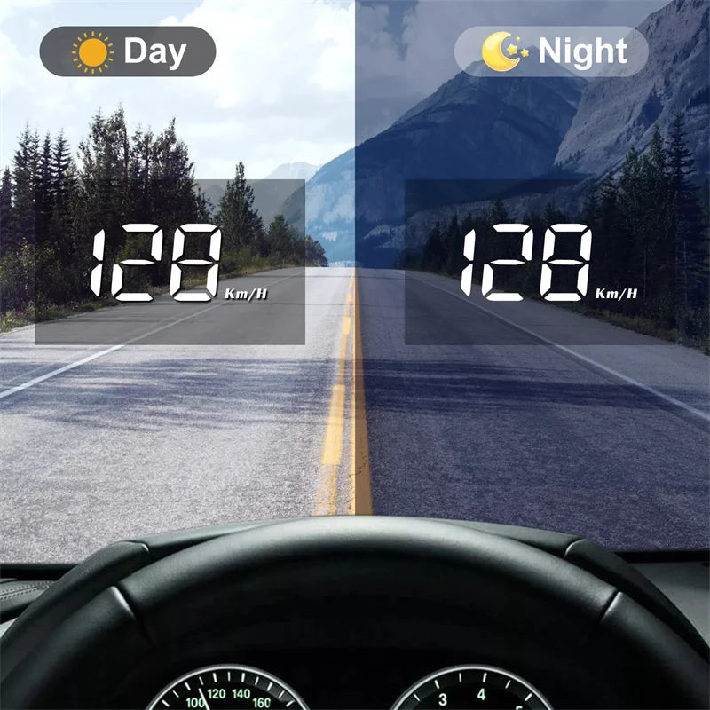 OBD2 Car Head-Up Display – 3.5″ LED HUD Speedometer with Multi-Data Display & 5 Safety Alarms (Post-2008 Vehicles)