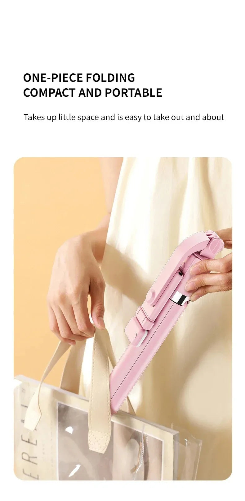 Ultra-Long 1.7m Bluetooth Selfie Stick Tripod – Stainless Steel