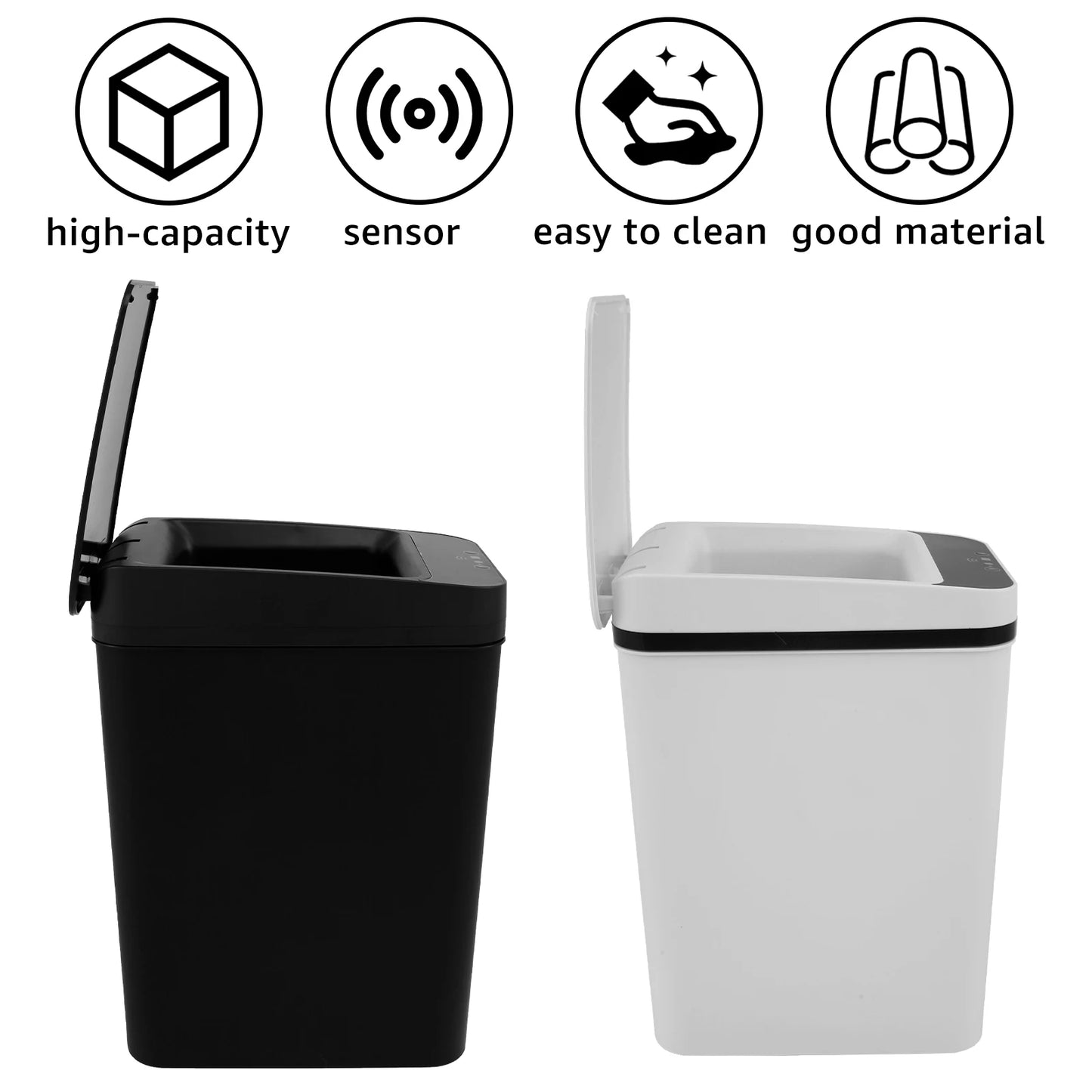 Willstar Automatic Sensor Trash Can – 12L Touch-Free Waste Bin (Battery Powered)