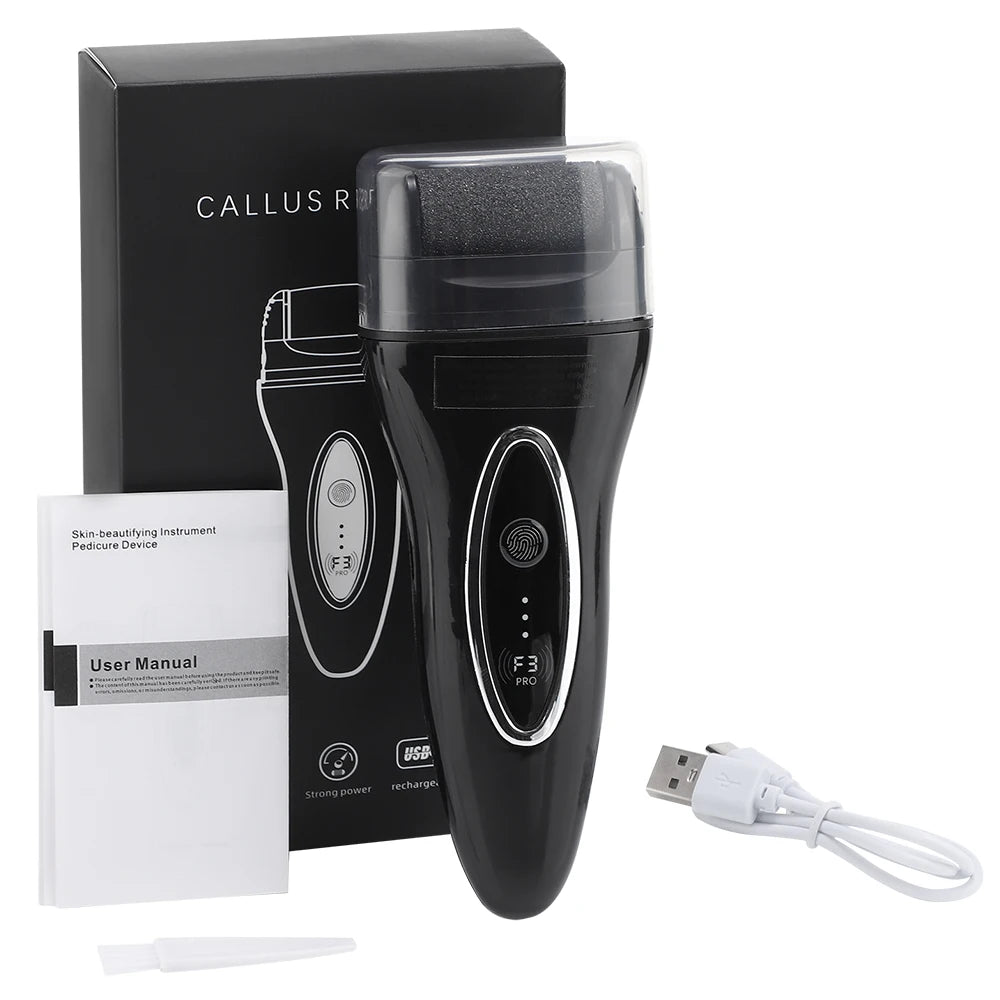 AFDEAL Rechargeable Electric Foot Callus Remover – Professional Pedicure Grinder (Standard / Simple)