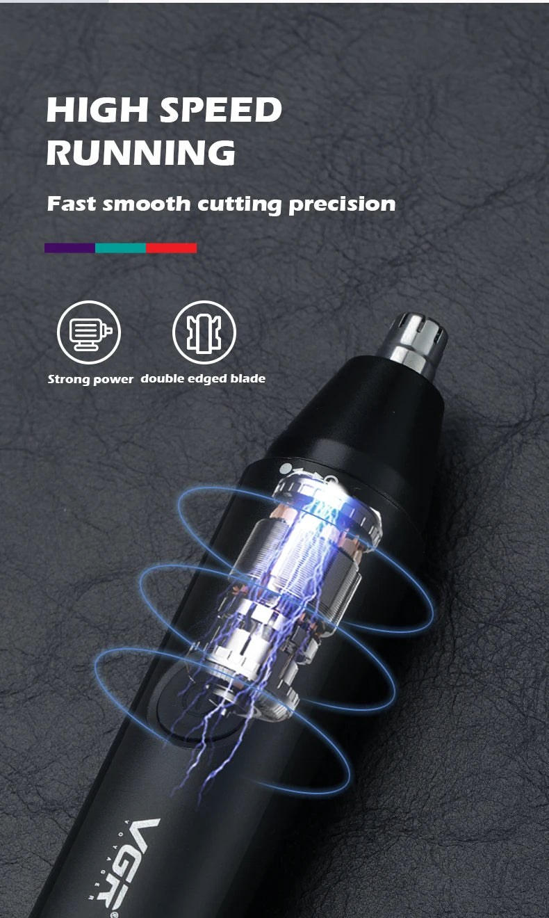 VGR Professional Nose & Hair Trimmer V-613 – Washable, Long Battery Life