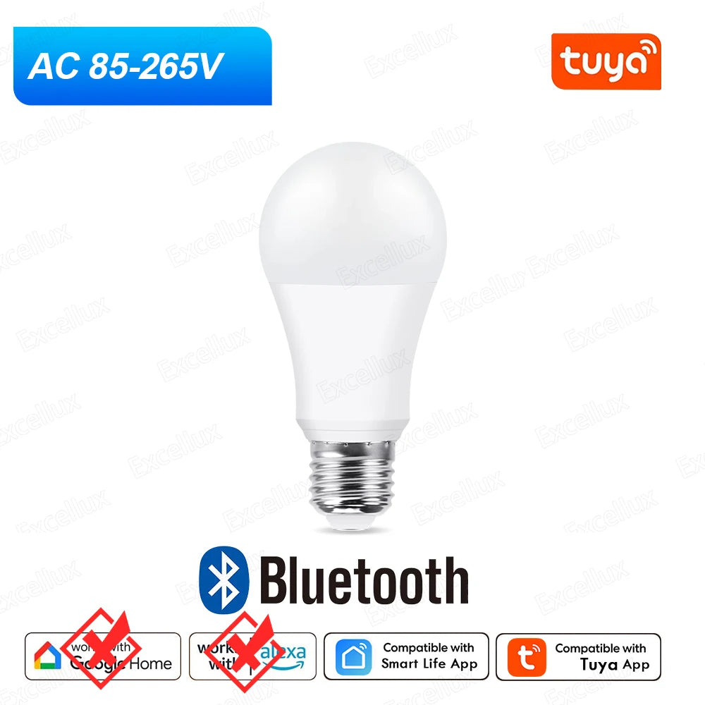 Excellux Smart WiFi LED Bulb E27 | 16 Million Colours, App & Voice Control