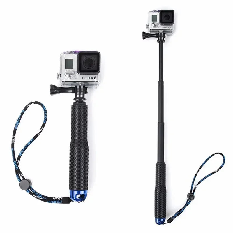 Self-Lock Extendable GoPro Monopod Stick with Tripod Adapter (480mm)
