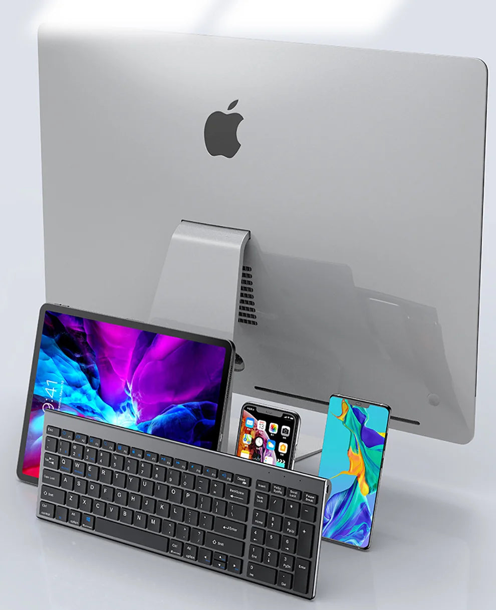 Ergonomic Keyboard & Mouse Combo – Dual Connectivity, Multimedia Keys
