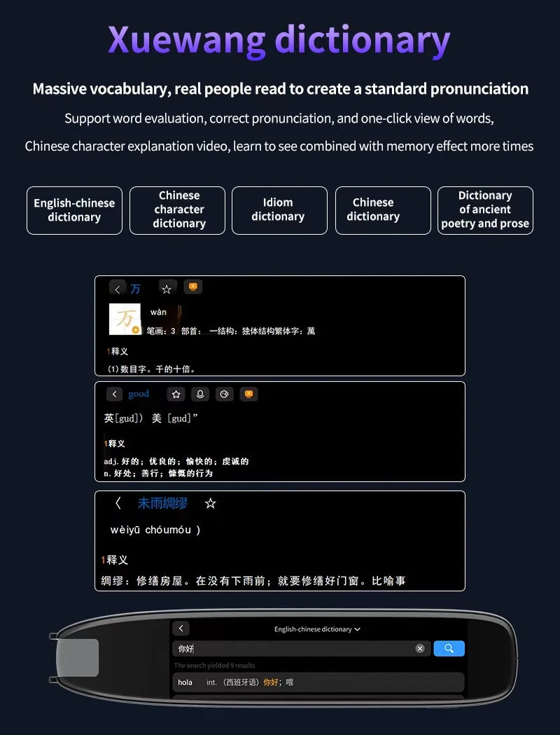 S65 Pro Portable Voice Translation Device | Real-Time Multilingual Translator