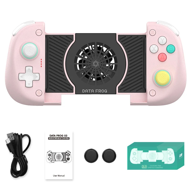 X3 Wireless Gaming Controller for Android – Hall Joystick Mobile Gamepad with Cooling
