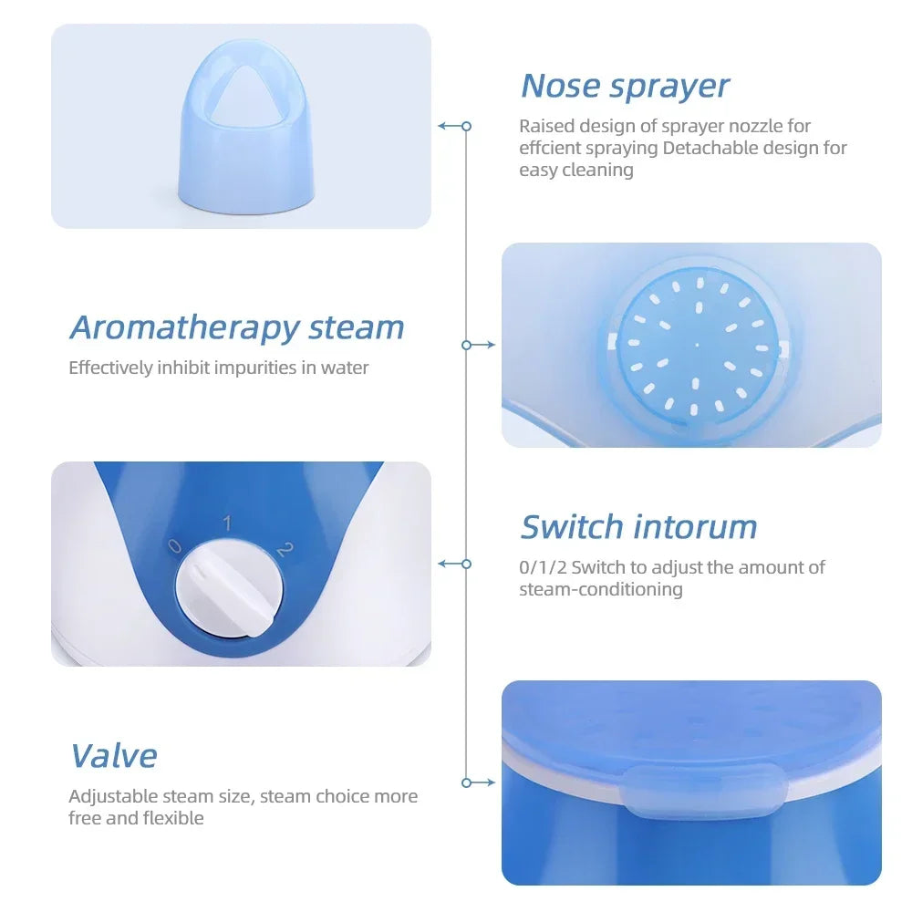 KEMOKO Electric Face Steamer – Moisturising Facial Sauna with Pore Cleansing