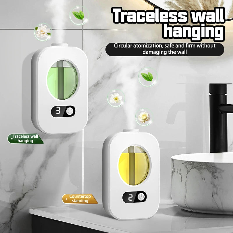ZAOXI Smart Aromatherapy Diffuser – USB-C Rechargeable, Nano Atomization, Wall or Desk Mount