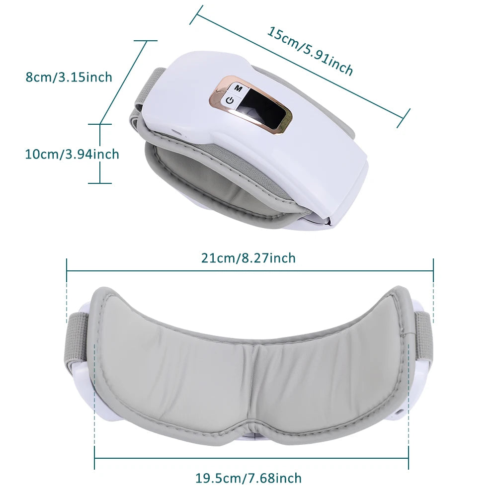 Electric Eye Massager – 4-Level Heat, Music & Sleep Relaxation