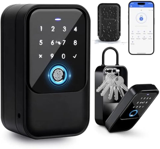 K5 Smart Key Lock Box – Fingerprint, Keypad & App Unlock (IP66, Tuya/TTLock)