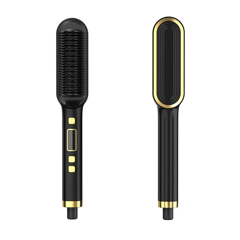Thermostatic Hair Straightener Comb – 3-Minute Fast Styling Ionic Hot Brush