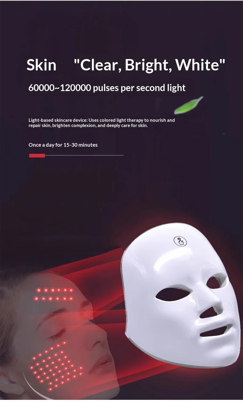 7-Color LED Light Therapy Face Mask – Lifting, Whitening & Anti-Wrinkle Care