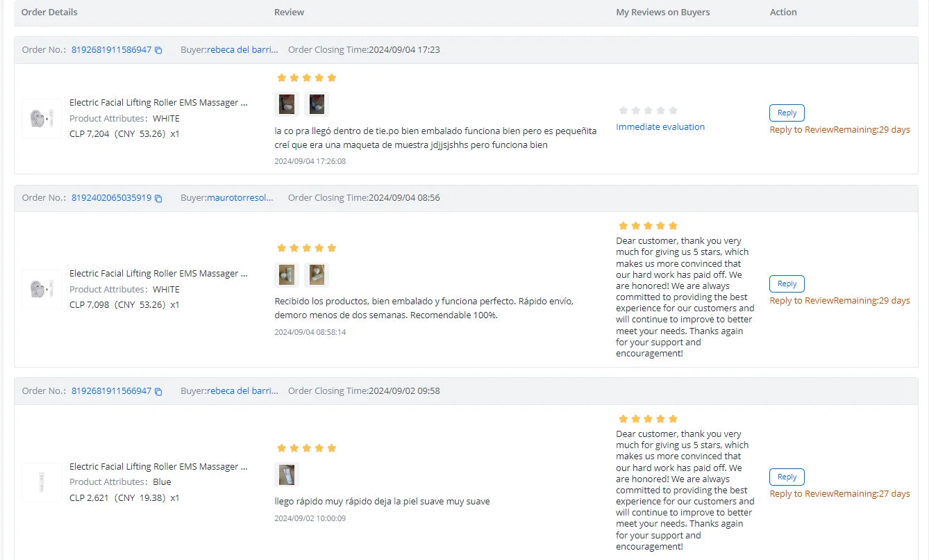 KEMOKO EMS Photon Face Lifting Device H01 – Red & Blue Light Facial Massager