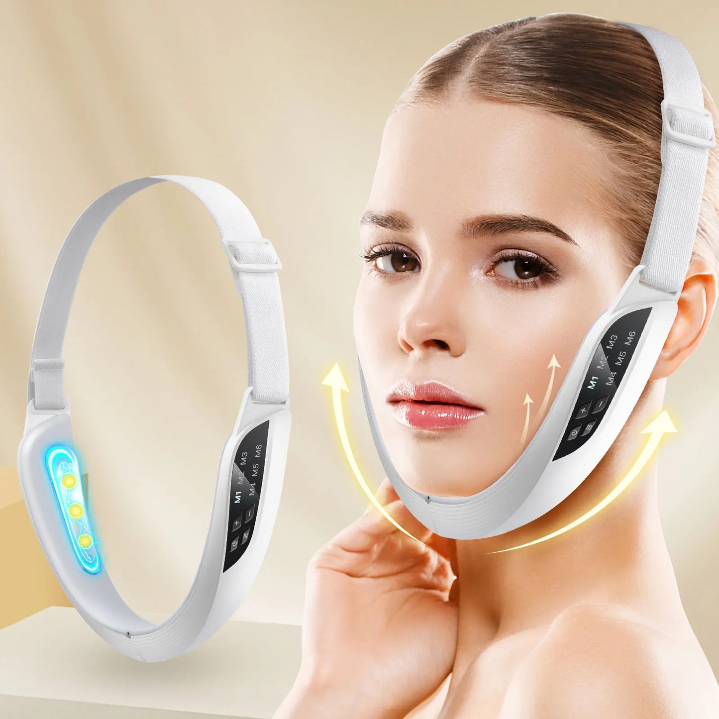 Hailicare Facial Lifting Instrument – EMS Vibration V-Face Slimming Belt