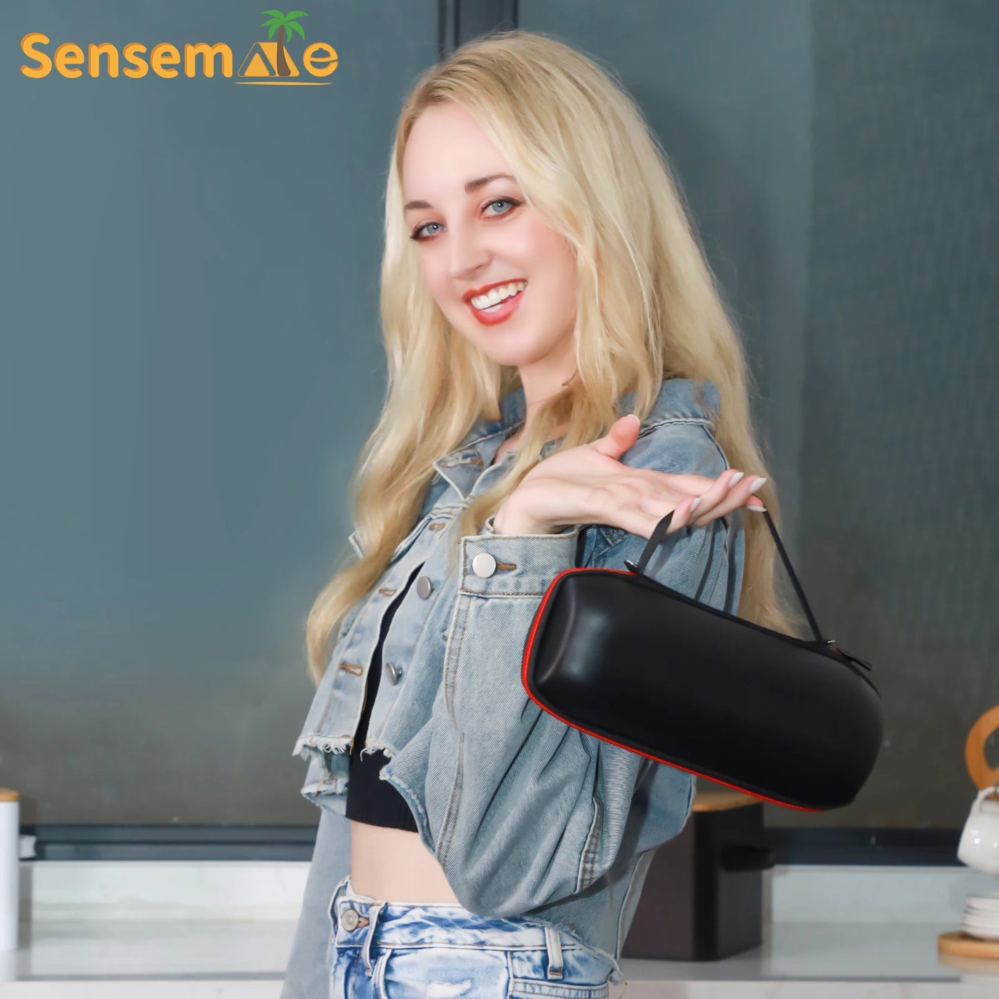SENSEMAKE Portable Electric Coffee Maker with Grinder – Rechargeable 3-in-1 Travel Brewer