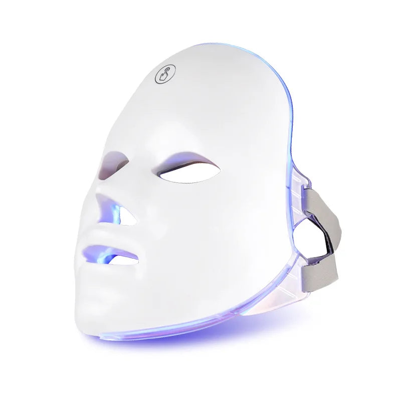 Portable LED Facial Mask with 7 Light Modes – USB Powered Skin Rejuvenation Device