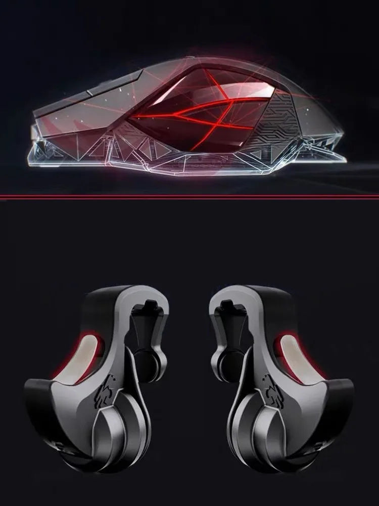 4-Finger Mobile Game Triggers (2PCS) – PUBG L1R1 Physical Buttons for iOS & Android