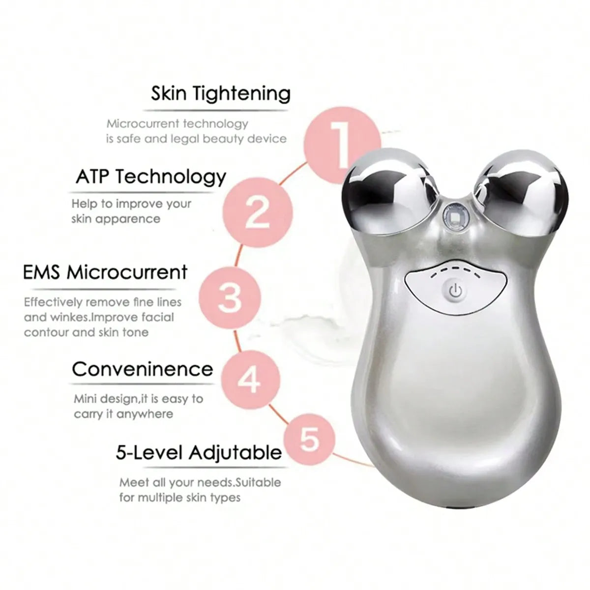Universal Facial Lifting Massager – Rechargeable Skin Tightening Beauty Device