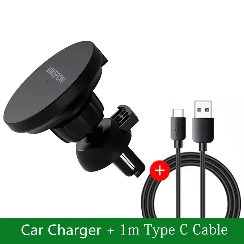 30W MagSafe-Style Car Charger – Magnetic Air Vent Phone Mount