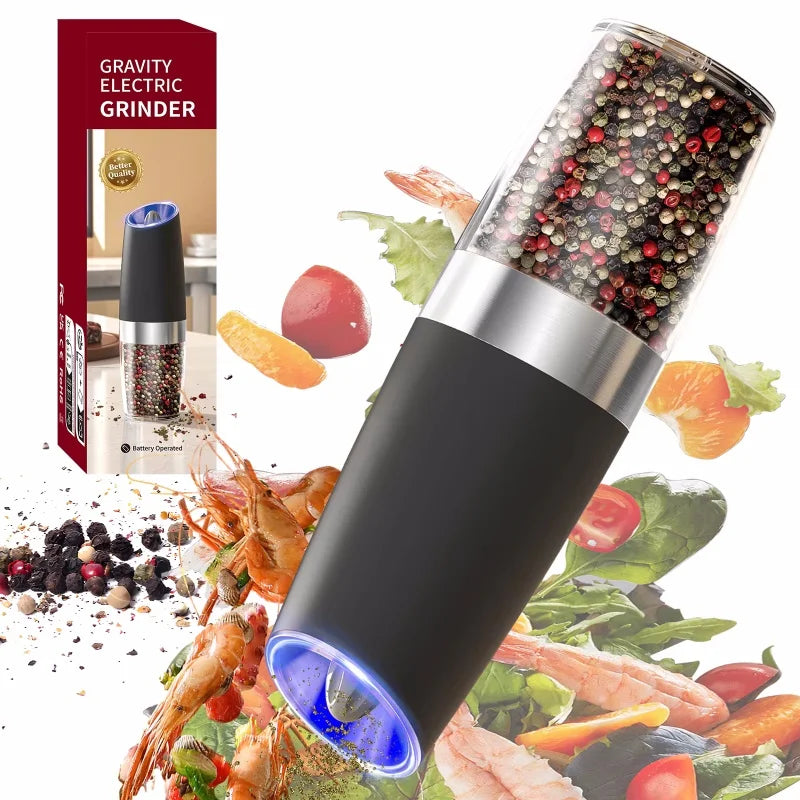 Stainless Steel Salt & Pepper Grinder – Adjustable Manual Mill