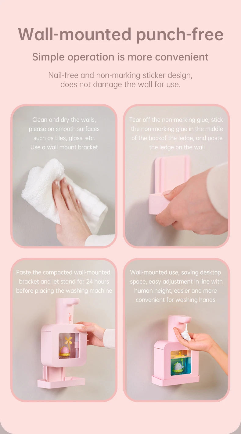 Cute Touchless Foam Soap Dispenser for Kids