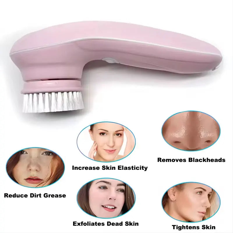 All-in-One Facial Cleansing Brush – Waterproof Exfoliating Face Cleaner