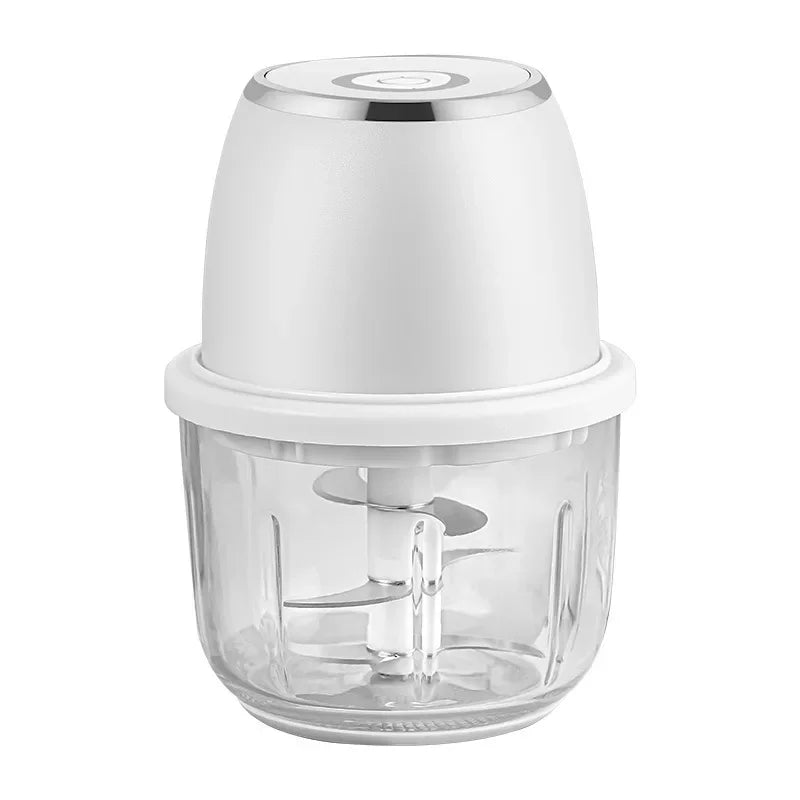 TINGBAI Portable Electric Garlic Chopper – 6-Blade USB-C Rechargeable Food Grinder