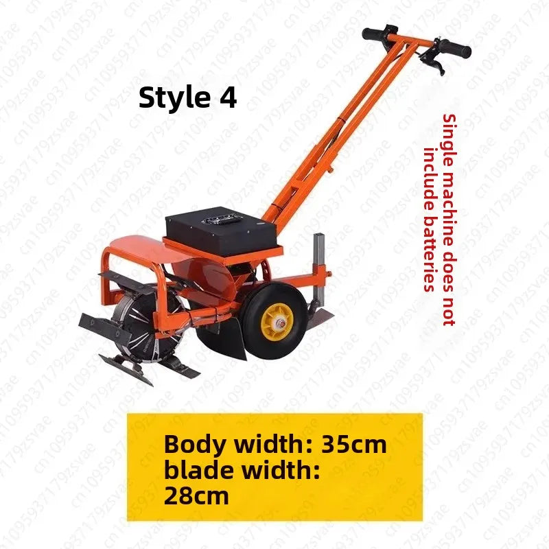 Electric Lawn Mower with A Household All-in-one Machine for Trenching, Loosening, Ploughing and Turning Soil