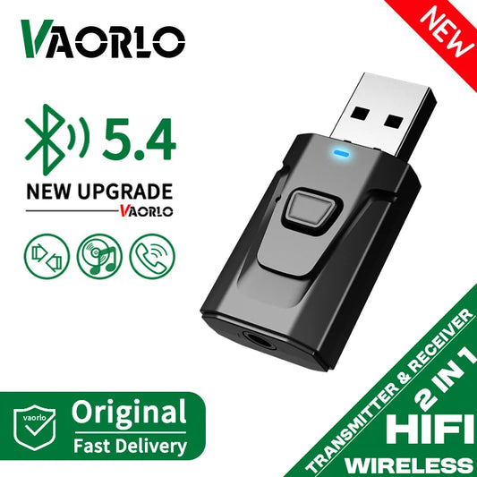 VAORLO 2-in-1 Bluetooth Audio Transmitter & Receiver