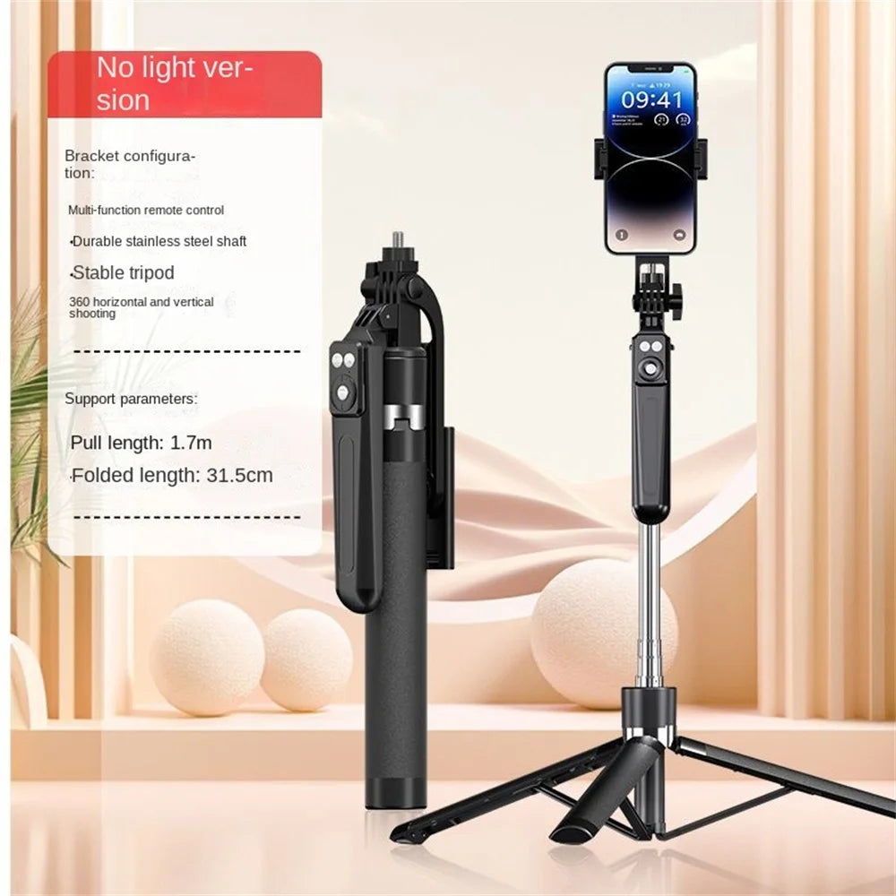 Bluetooth Selfie Stick Tripod 170cm – Lightweight Travel Stand for Phones & Cameras