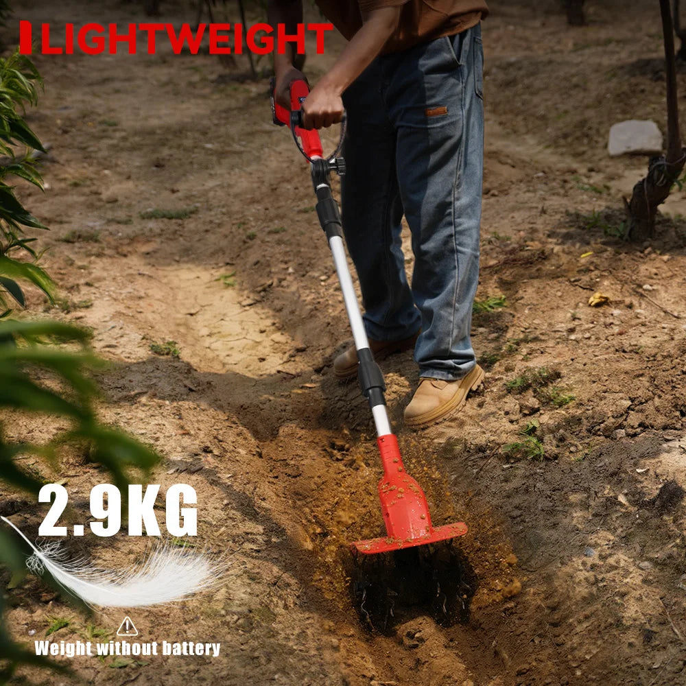 Brushless Garden Tiller 1600W Cordless Soil Cultivator For Makita 18V Battery