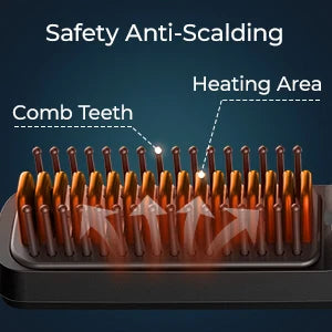Kensen Cordless Hair Straightener Brush – Negative Ion USB Travel Styling Comb
