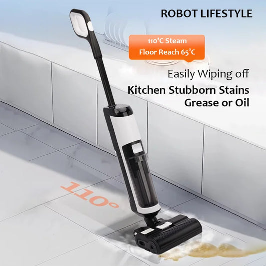 Robot Lifestyle RL9MAX 4-in-1 Steam Vacuum Cleaner – Wet Dry Cleaning, 14000Pa Suction