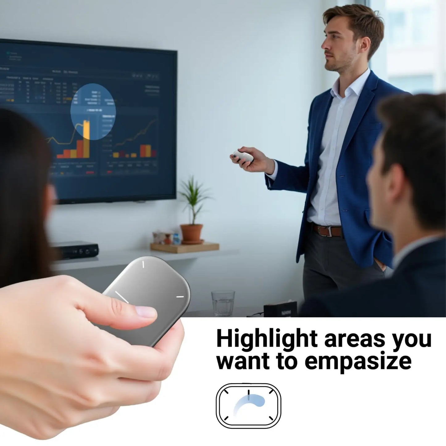 Cheerdots 2 Wireless Bluetooth Air Mouse CHP04 – Rechargeable Smart Presentation Clicker