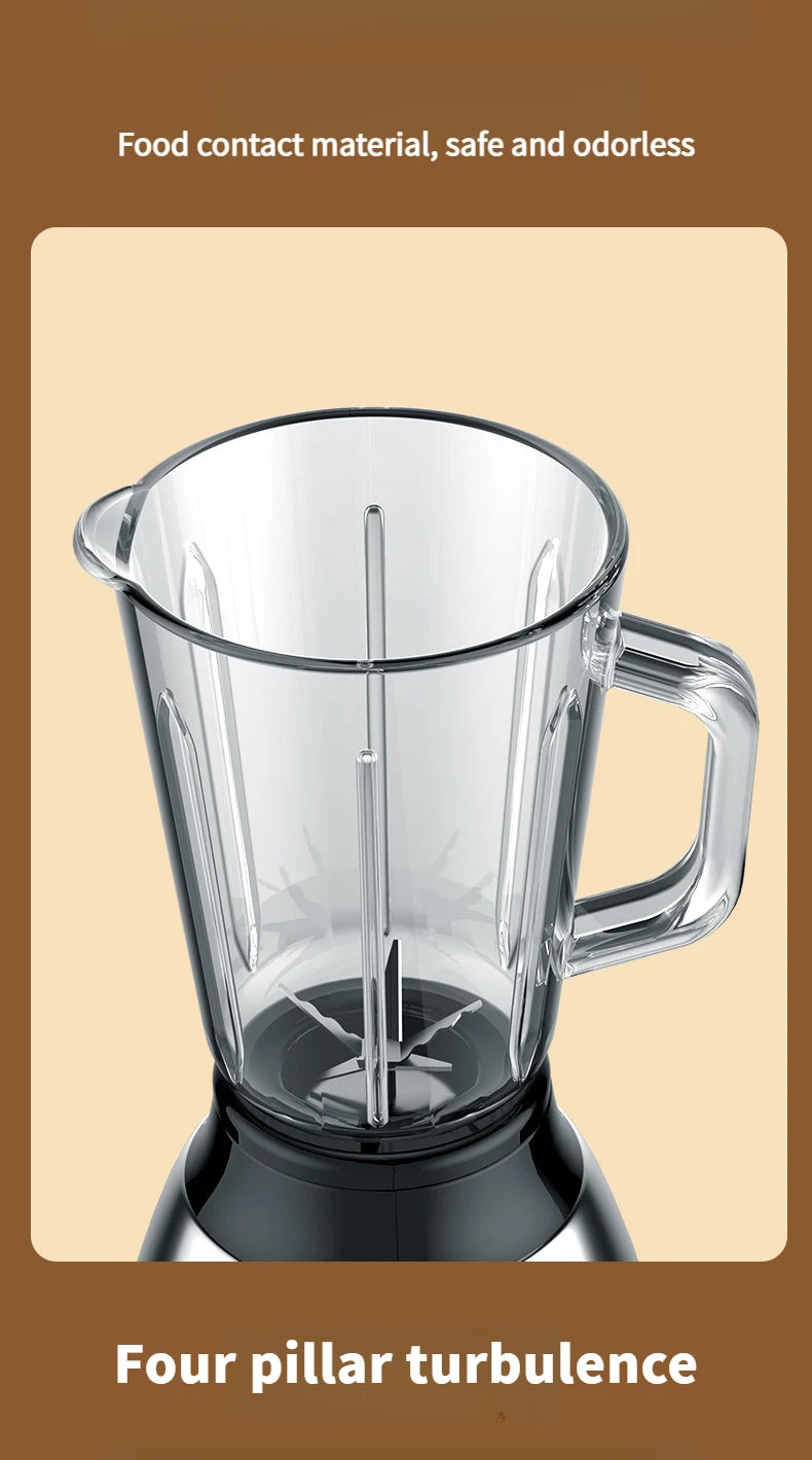 1.5L Electric Blender Juicer 850W – Multi-Function Food Processor & Smoothie Maker