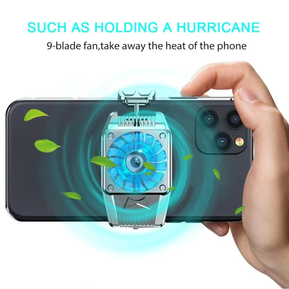 Turbo Hurricane Phone Cooler – USB Gaming Cooling Fan for iPhone & Android