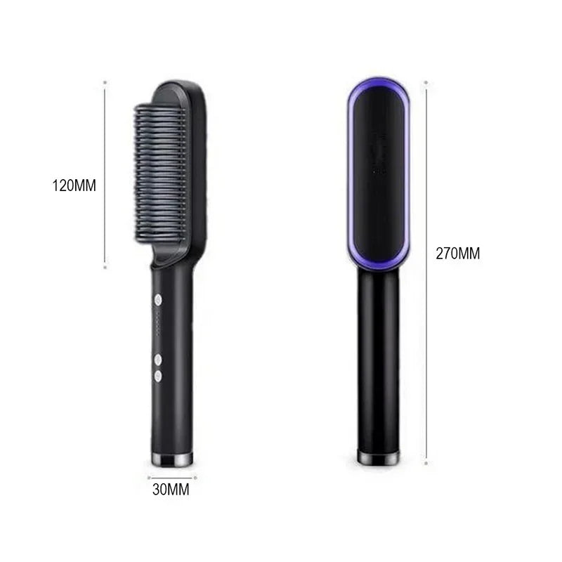 Thermostatic Hair Straightener Comb – 3-Minute Fast Styling Ionic Hot Brush