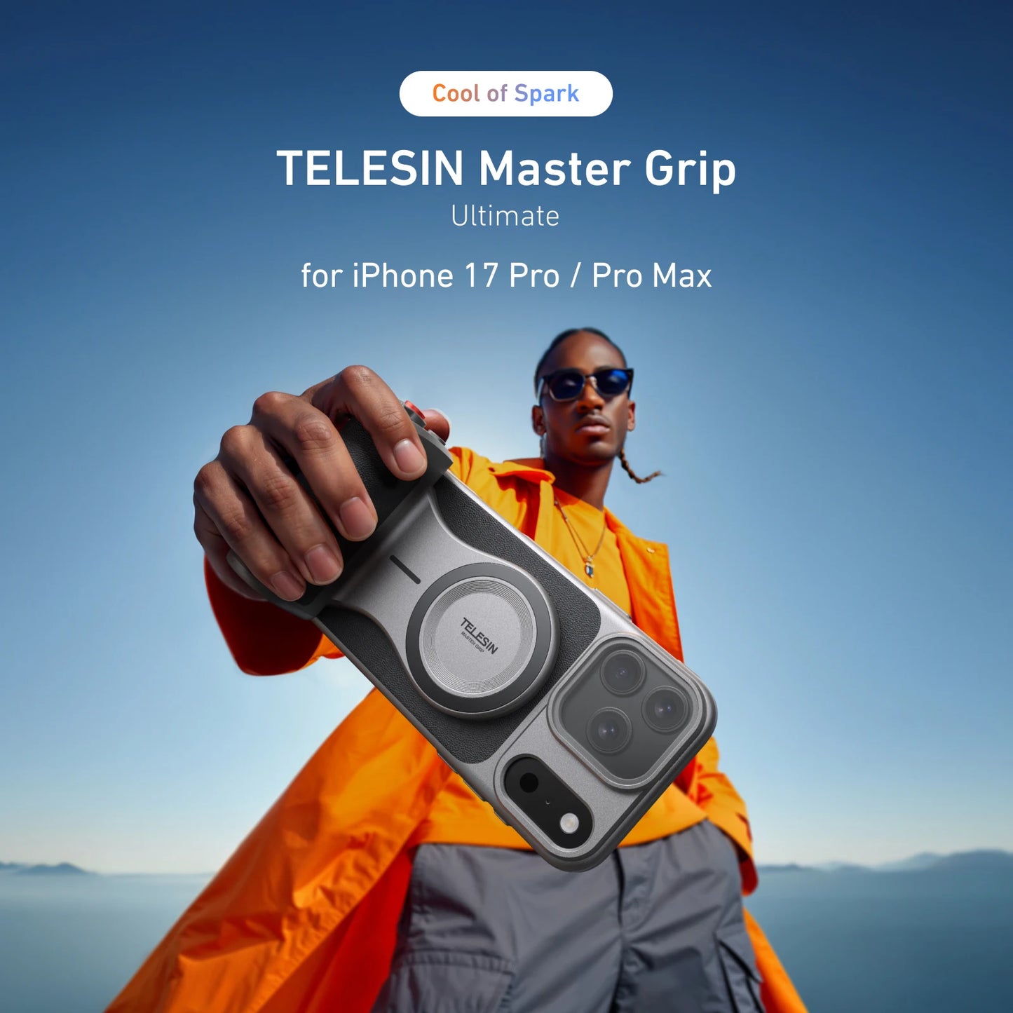 Master Grip for iPhone 17 Pro / Pro Max | Magnetic Camera Handle with 3200mAh Battery